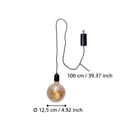 Eglo - LED Hanglamp voor buiten LED/0,06W/6V 4xAA IP44 beige