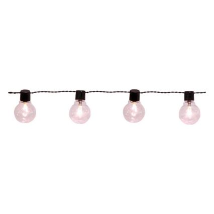 Eglo - Guirlande décorative extérieure LED 16xLED/0,064W/24V IP44 noire