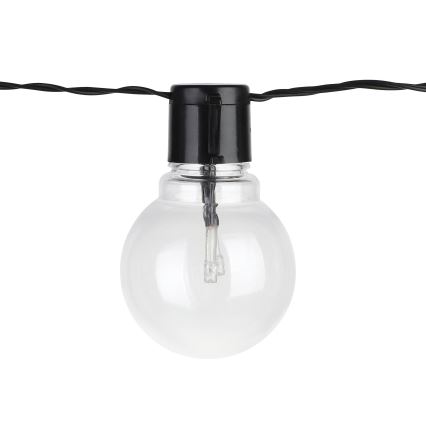 Eglo - Guirlande décorative extérieure LED 16xLED/0,064W/24V IP44 noire