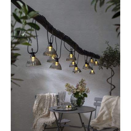 Eglo - Guirlande décorative extérieure LED 12xLED/0,066W/3,2V IP44
