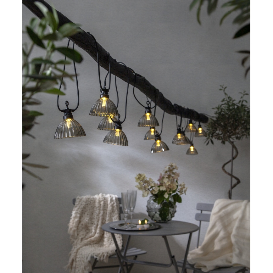 Eglo - Guirlande décorative extérieure LED 12xLED/0,066W/3,2V IP44