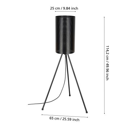 Eglo - Lampadaire extérieur 1xE27/40W/230V IP44