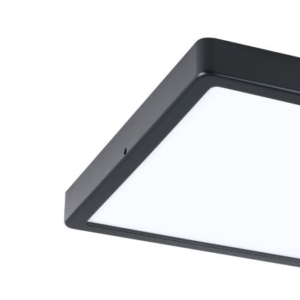 Eglo - LED Badkamer plafondlamp LED/20,5W/230V IP44 zwart