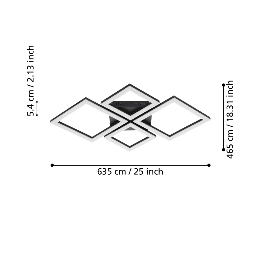Eglo - Plafonnier à intensité variable LED/42W/230V