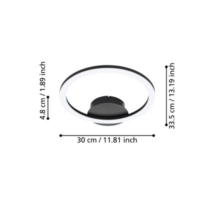 Eglo - LED dimbare plafondlamp LED/15W/230V