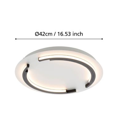 Eglo - LED dimbare plafondlamp LED/25W/230V Ø 42 cm