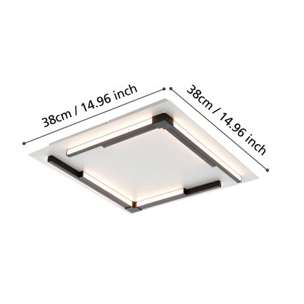 Eglo - Dimbare LED Plafondlamp LED/25W/230V