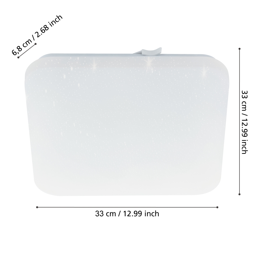 Eglo - LED Badkamer plafondlamp LED/14,6W/230V IP44