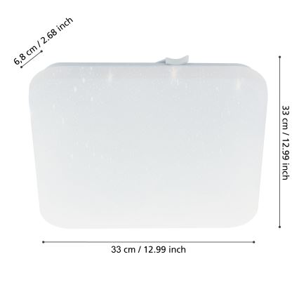 Eglo - Plafonnier salle de bain LED/14,6W/230V IP44