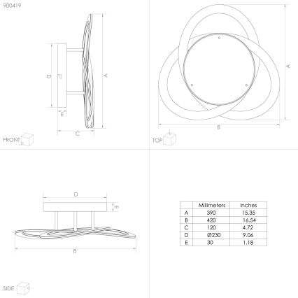 Eglo - Plafonnier LED/35W/230V