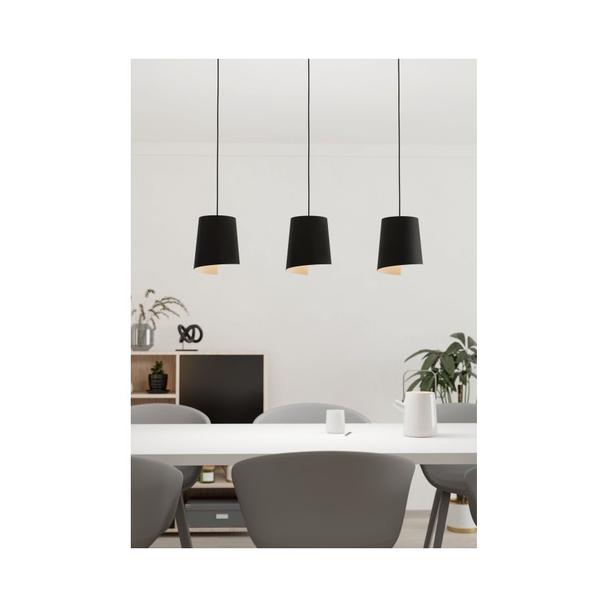 Eglo - Hanglamp aan een koord 3xE27/40W/230V