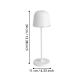 Eglo - LED Dimbaar buitenshuis rechargeable lamp LED/2,2W/5V 1800 mAh grijs IP54
