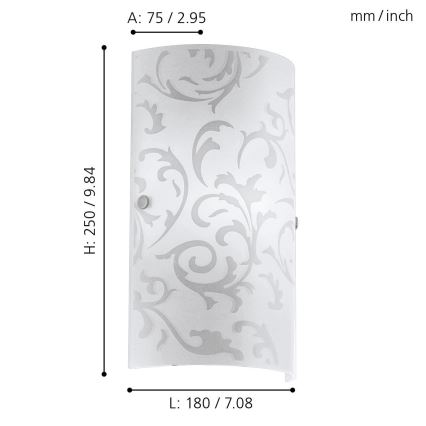 Eglo - Applique murale 1xE14/60W/230V