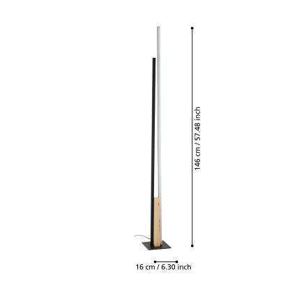 Eglo - Staande LED Lamp LED/24W/230V