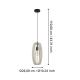 Eglo - Hanglamp aan een koord 1xE27/40W/230V romig
