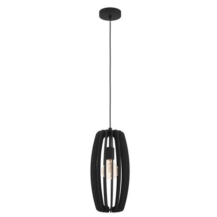 Eglo - Hanglamp aan kabel 1xE27/40W/230V zwart