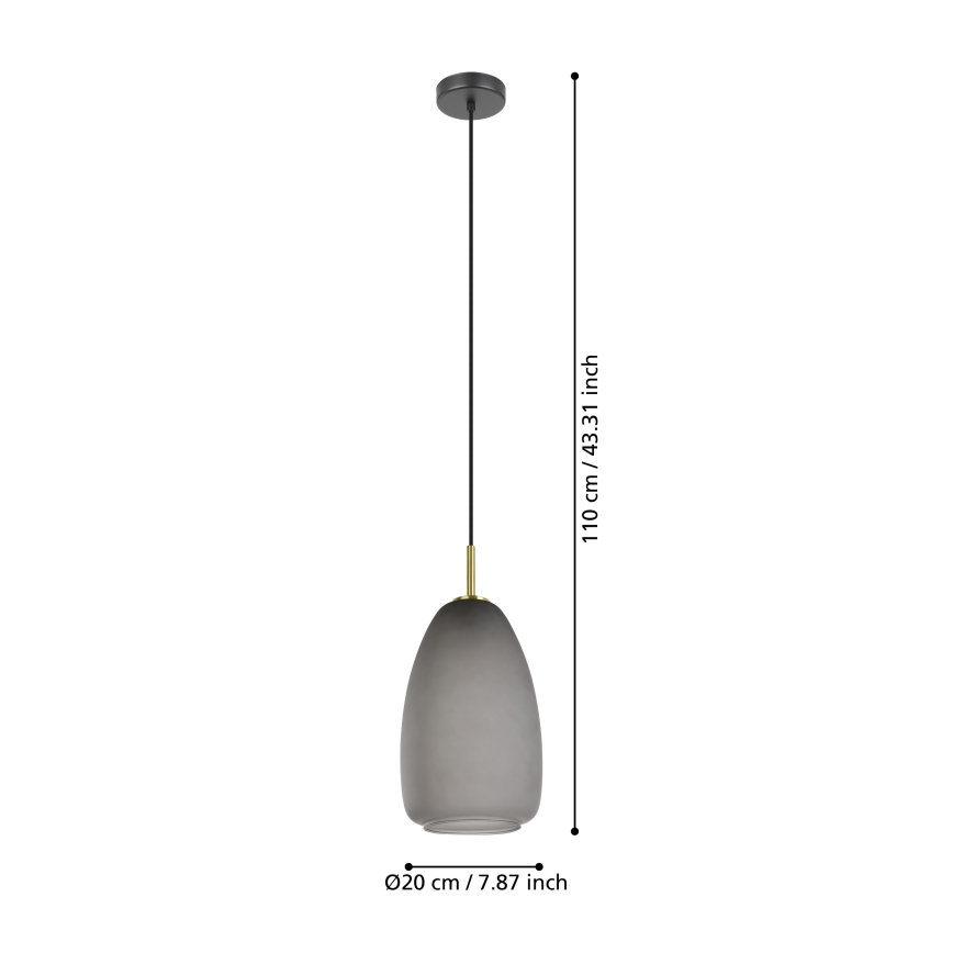 Eglo - Hanglamp aan kabel 1xE27/40W/230V