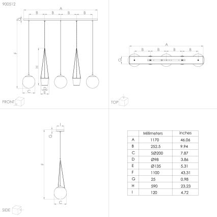 Eglo - Suspension filaire 3xE27/40W/230V