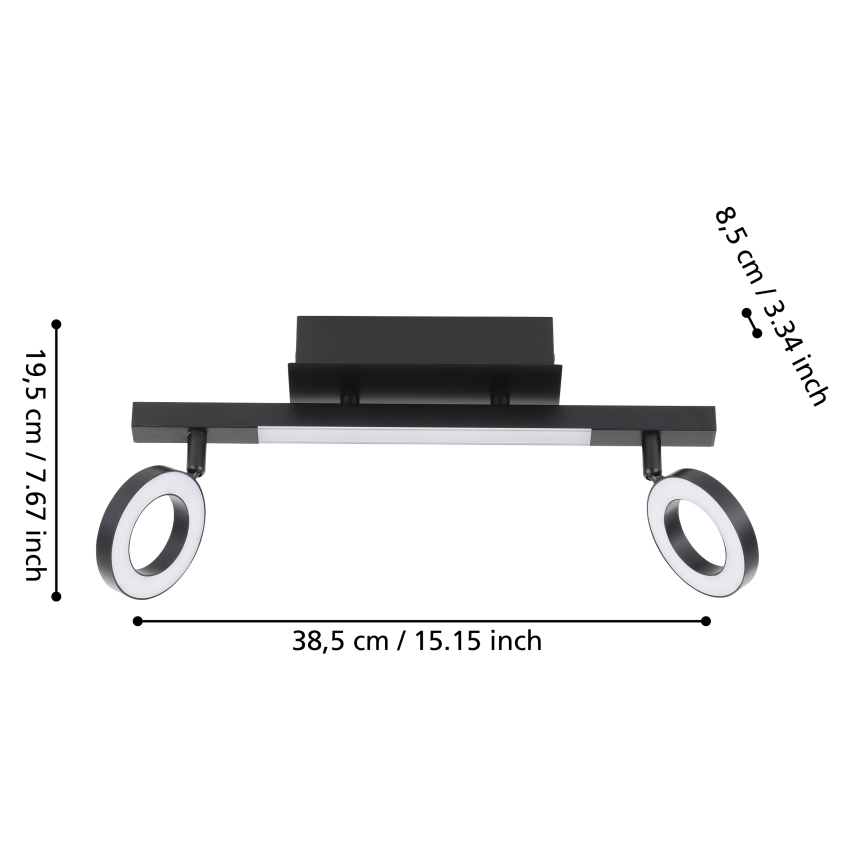 Eglo - LED spot 2xLED/3,2W/230V + LED/3,3W