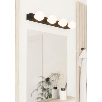Eglo - Wandlamp 4xE27/40W/230V zwart