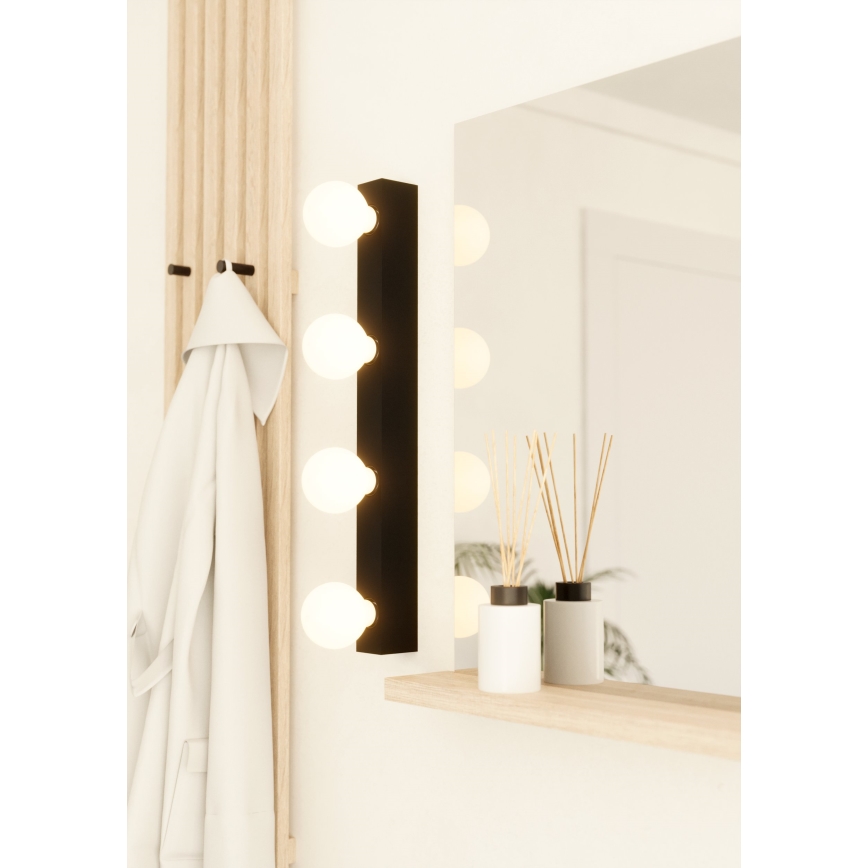 Eglo - Wandlamp 4xE27/40W/230V zwart