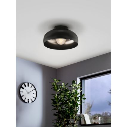 Eglo - Plafondlamp 1xE27/40W/230V zwart