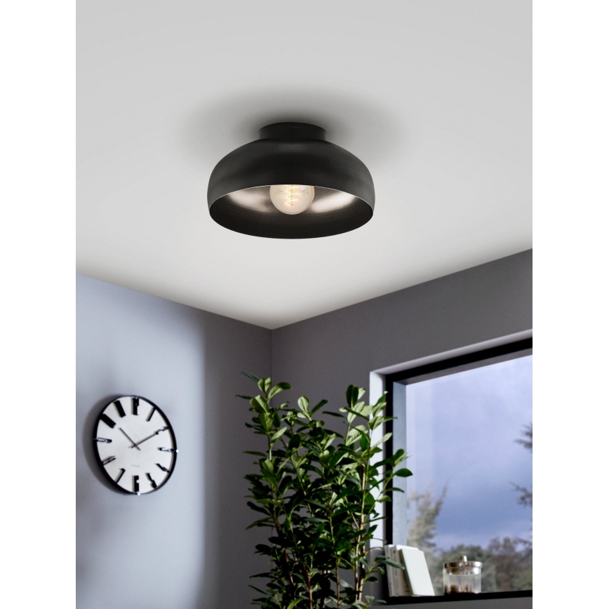 Eglo - Plafondlamp 1xE27/40W/230V zwart