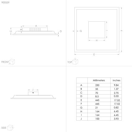 Eglo - Plafonnier LED/28W/230V