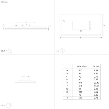 Eglo - LED plafondlamp LED/26W/230V