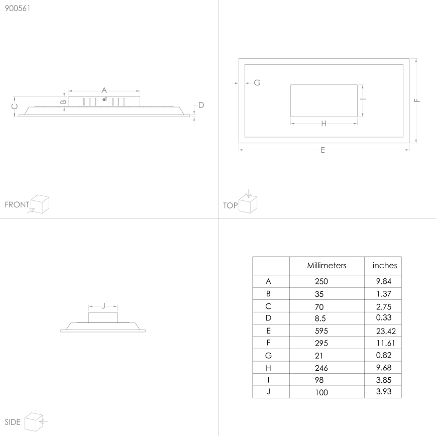 Eglo - LED plafondlamp LED/26W/230V