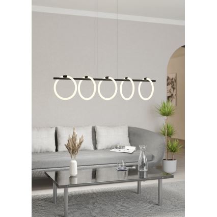 Eglo - LED Hanglamp aan een koord 5xLED/7W/230V