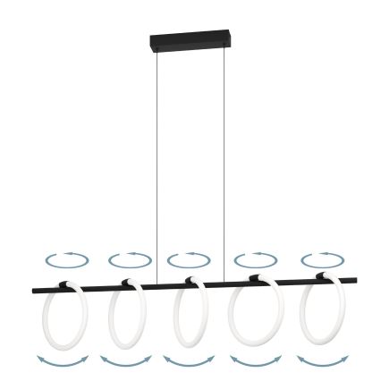 Eglo - LED Hanglamp aan een koord 5xLED/7W/230V