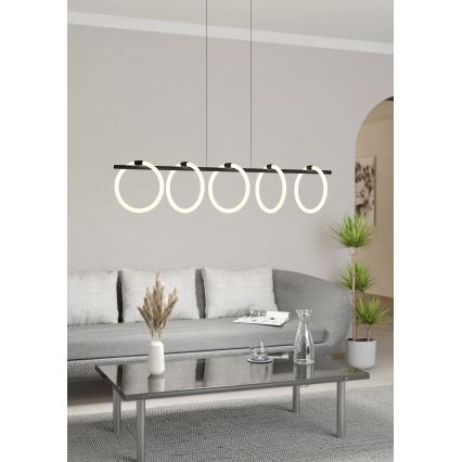 Eglo - LED hanglamp aan kabel 5xLED/7W/230V