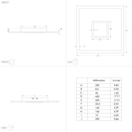 Eglo - Plafonnier LED RGBW à intensité variable LED/21,5W/230V 3000-6000K + télécommande