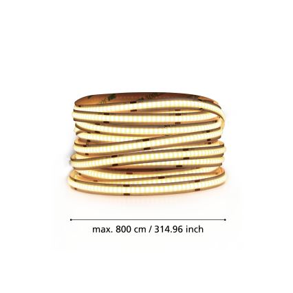 Eglo - Ruban 8m LED/64W/24/230V 3000K