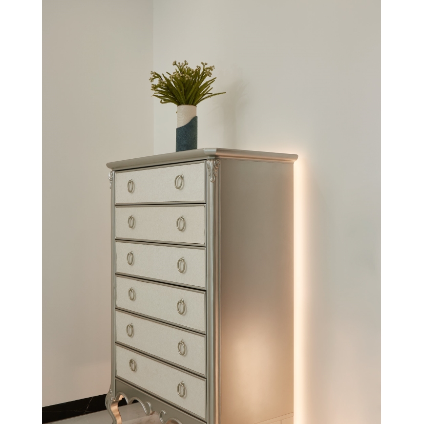 Eglo - Ruban LED dimmable 8m COB STRIPE LED/52,8W/24/230V 2700-6500K + télécommande