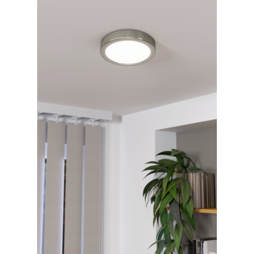 Eglo - Dimbare LED Plafondlamp LED/11W/230V mat chroom