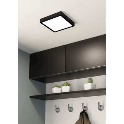 Eglo - Plafonnier à intensité variable LED/17W/230V noir