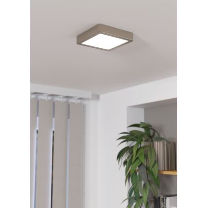 Eglo - LED Dimbaar Plafondlamp LED/11W/230V Mat Chroom