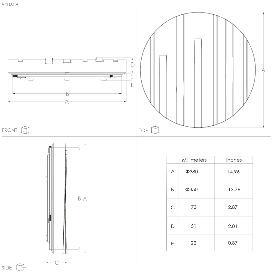 Eglo - LED plafondlamp LED/19,5W/230V diameter 38 cm