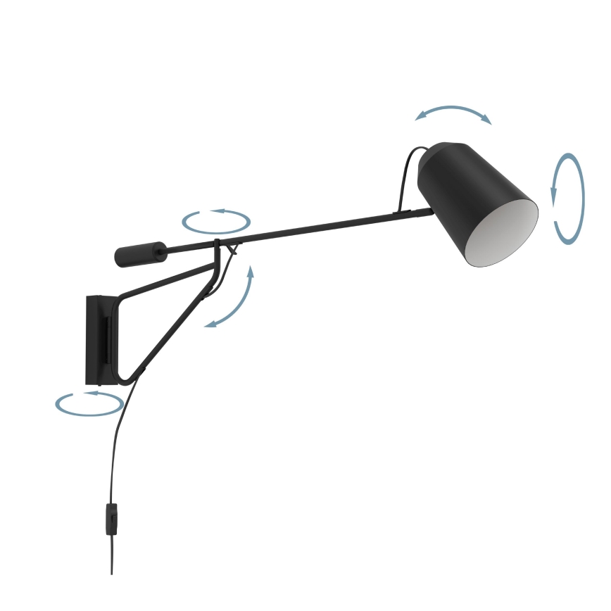 Eglo - Applique murale 1xE27/28W/230V