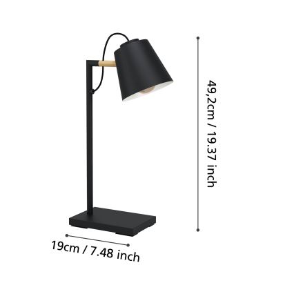 Eglo - Lampe à intensité variable avec charge sans fil LED/5,5W/230V