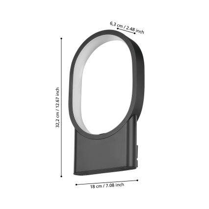 Eglo - Applique murale LED/10,8W/230V