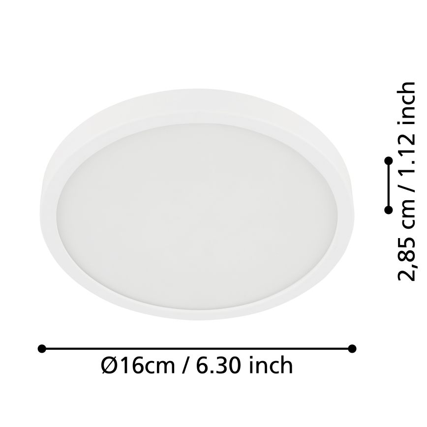 Eglo - Plafonnier salle de bain LED/11W/230V IP44 blanc