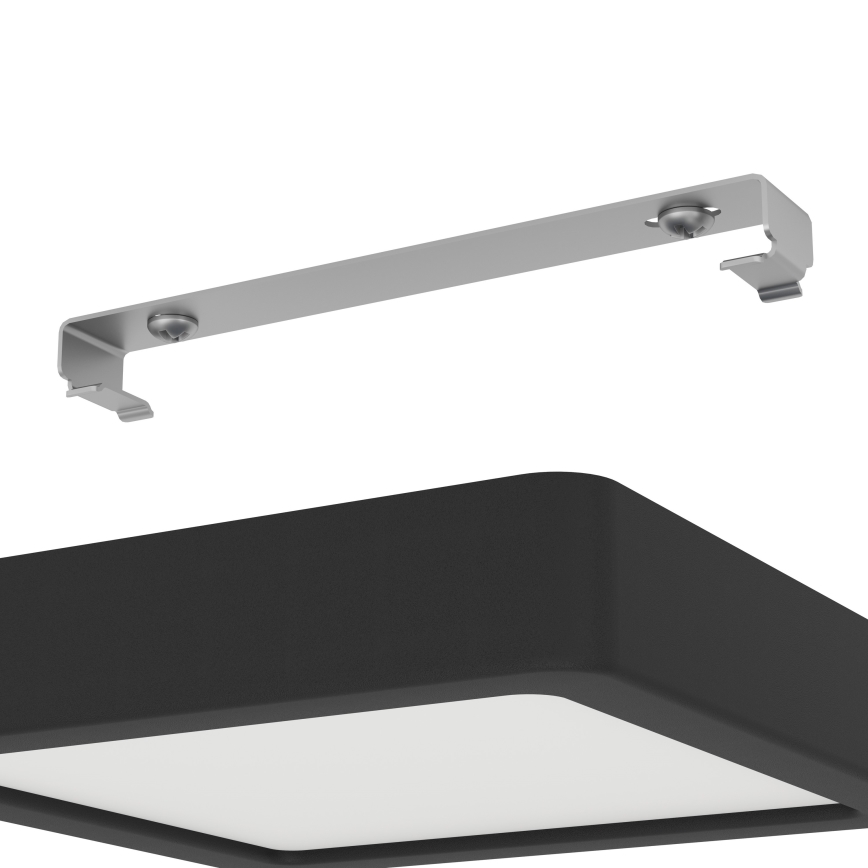 Eglo - Plafonnier LED pour salle de bains LED/11W/230V IP44 noir 16x16 cm