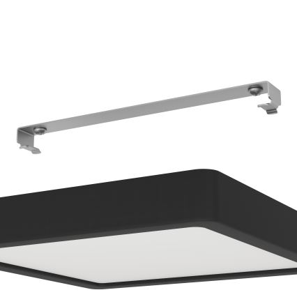 Eglo - Plafonnier LED pour salle de bains LED/17W/230V IP44 noir 21x21 cm