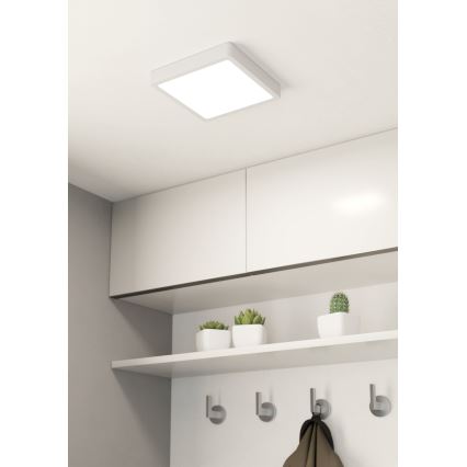 Eglo - LED plafondlamp voor de badkamer LED/17W/230V IP44 wit 21x21 cm