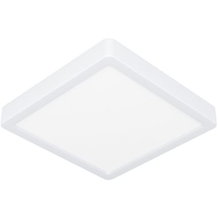 Eglo - Plafonnier LED pour salle de bains, 17 W, 230 V, IP44, blanc, 21 x 21 cm