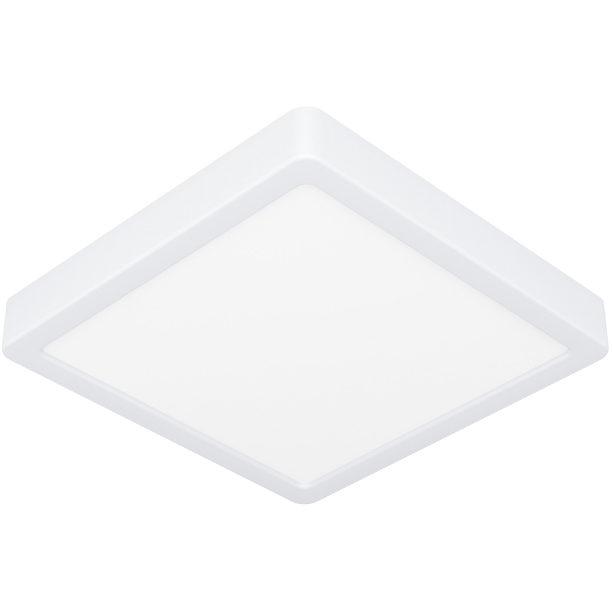 Eglo - Plafonnier LED pour salle de bains, 17 W, 230 V, IP44, blanc, 21 x 21 cm