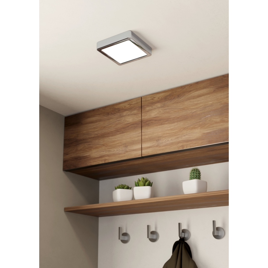 Eglo - LED Badkamer plafondlamp LED/11W/230V IP44 glanzend chroom